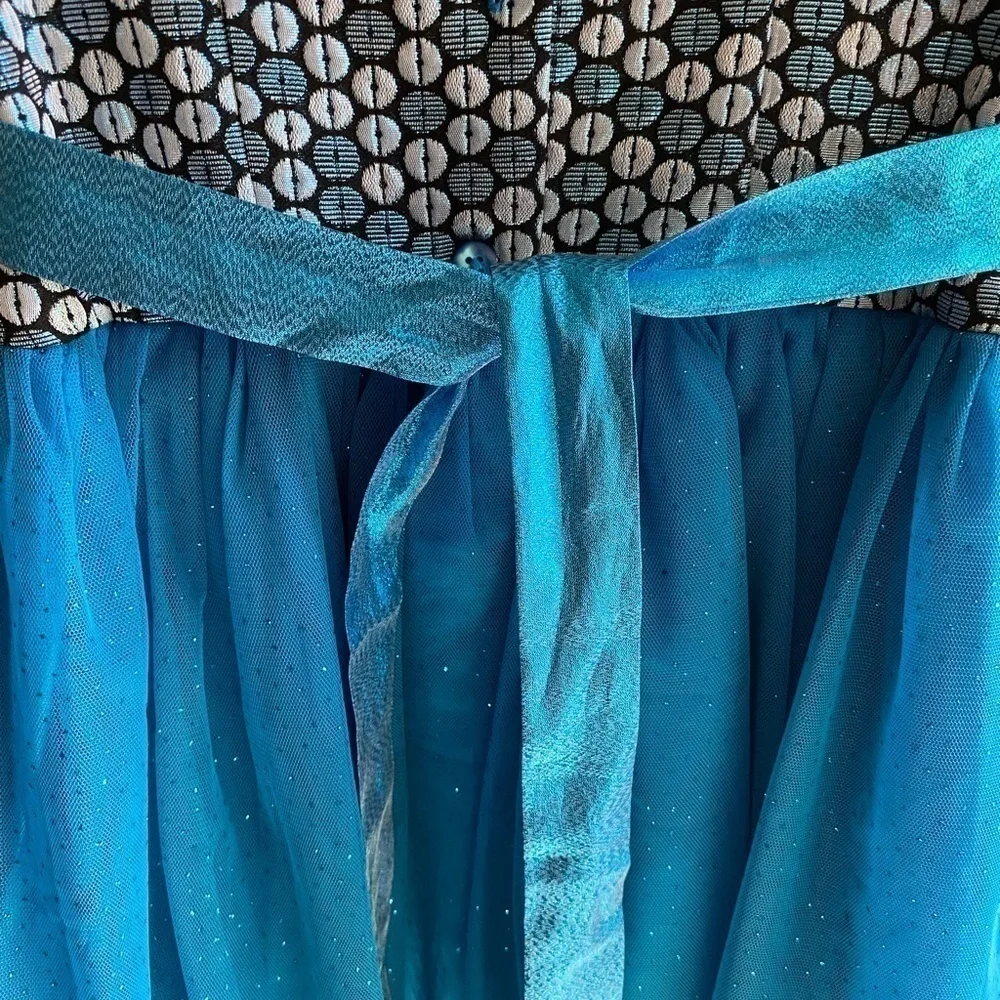 NWOT-JONA MICHELLE-BLUE SHIMMER DRESS-SIZE 7